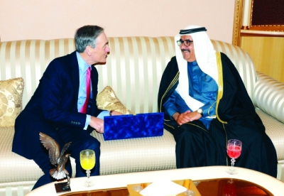 H.H. Sheikh Hamdan bin Rashid receives Duke of Westminster
