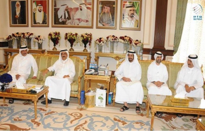 Hamdan bin Rashid receives the chairman of the Board of Directors of the Central Bank of UAE