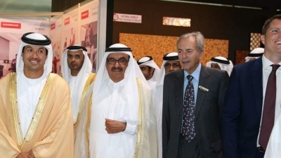 H.H. Sheikh Hamdan opens exhibitions for interior surfaces’ materials