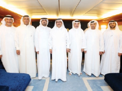 H.H. Sheikh Hamdan bin Rashid reviews the preparations for the 27th edition of Al Qaffal Race