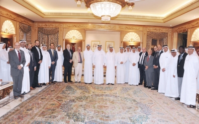HH Sheikh Hamdan Bin Rashid Al Maktoum hosts representatives from Mohammed Bin Rashid University of Medicine and Health Sciences